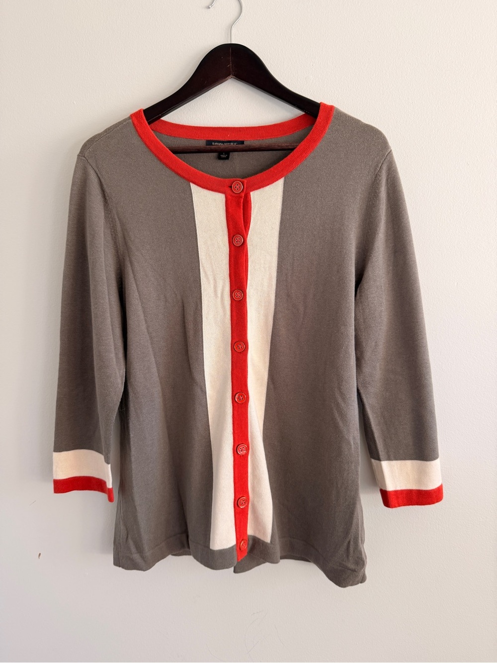 Banana Republic Fall Color Block Cardigan